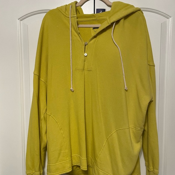 Aerie Oversized Beach Weekend Hoodie-Lime size Medium - Picture 6 of 7